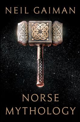 Book cover: Norse hammer decorated with knotwork. Similar to a sledge hammer but with a very short handle (like Thor's).