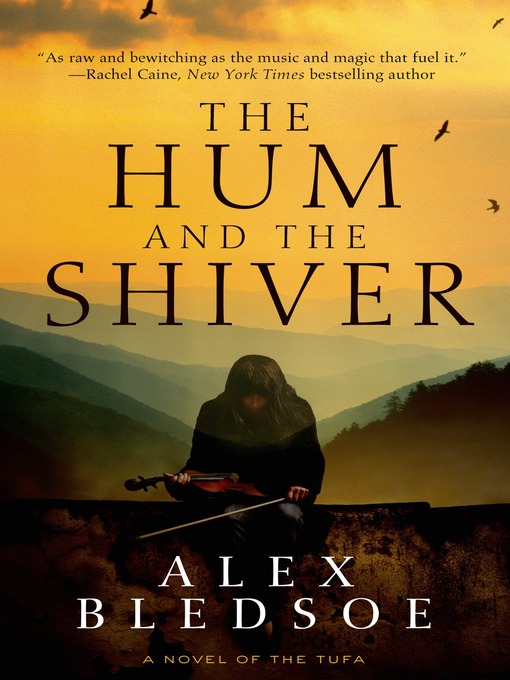 Book cover: Shows lovely mountain vista in yellows and greens in the background, while in the foreground a young woman removes a fiddle from a case.
