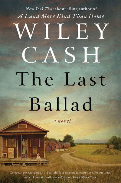 Book cover: Shows a one-room cabin at the side of a dirt road which winds into the background, pictured at either dawn or dusk, as indicated by the reddening sky in the distance.